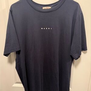 Marni Dark Blue Short Sleeve Tee